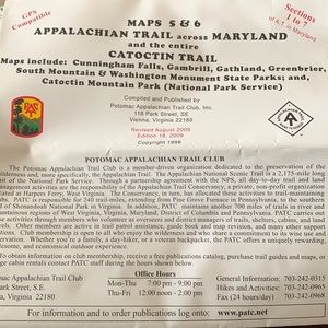 maps 5 & 6 appalachian trail across maryland and entire catoctin trail (2009)